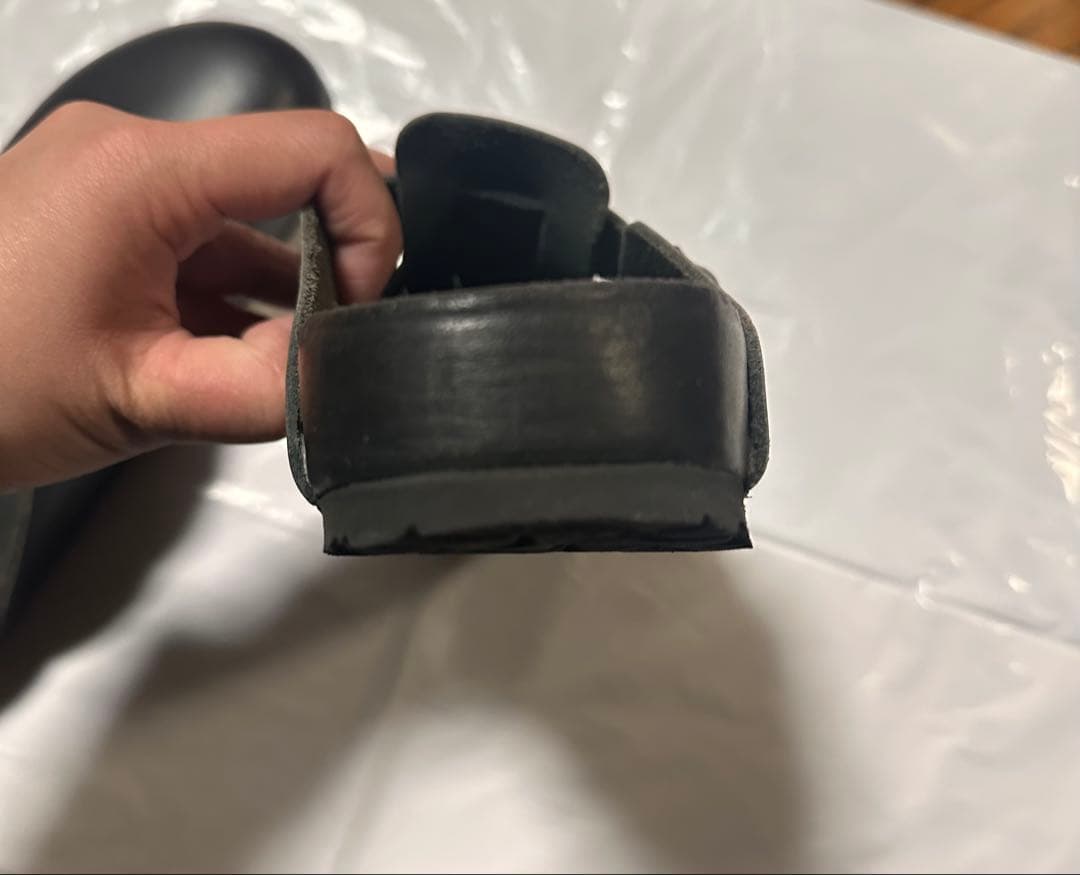 BIRKENSTOCK ブラック サボサンダル 38