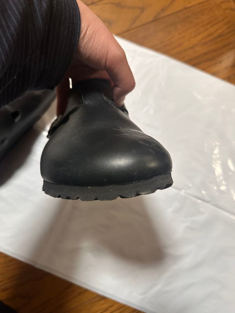 BIRKENSTOCK ブラック サボサンダル 38