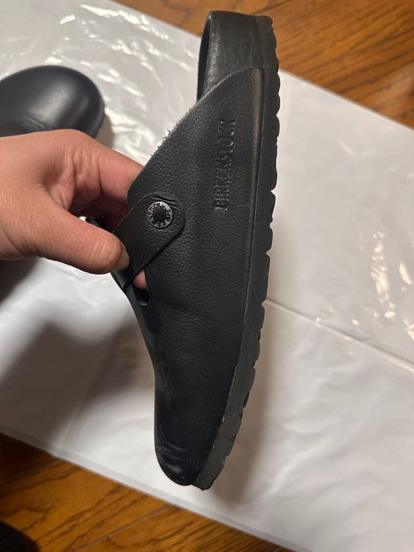 BIRKENSTOCK ブラック サボサンダル 38