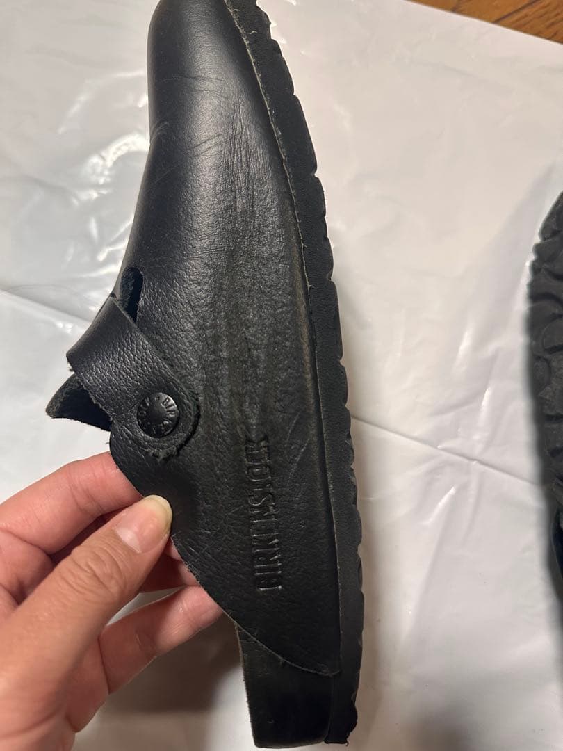 BIRKENSTOCK ブラック サボサンダル 38