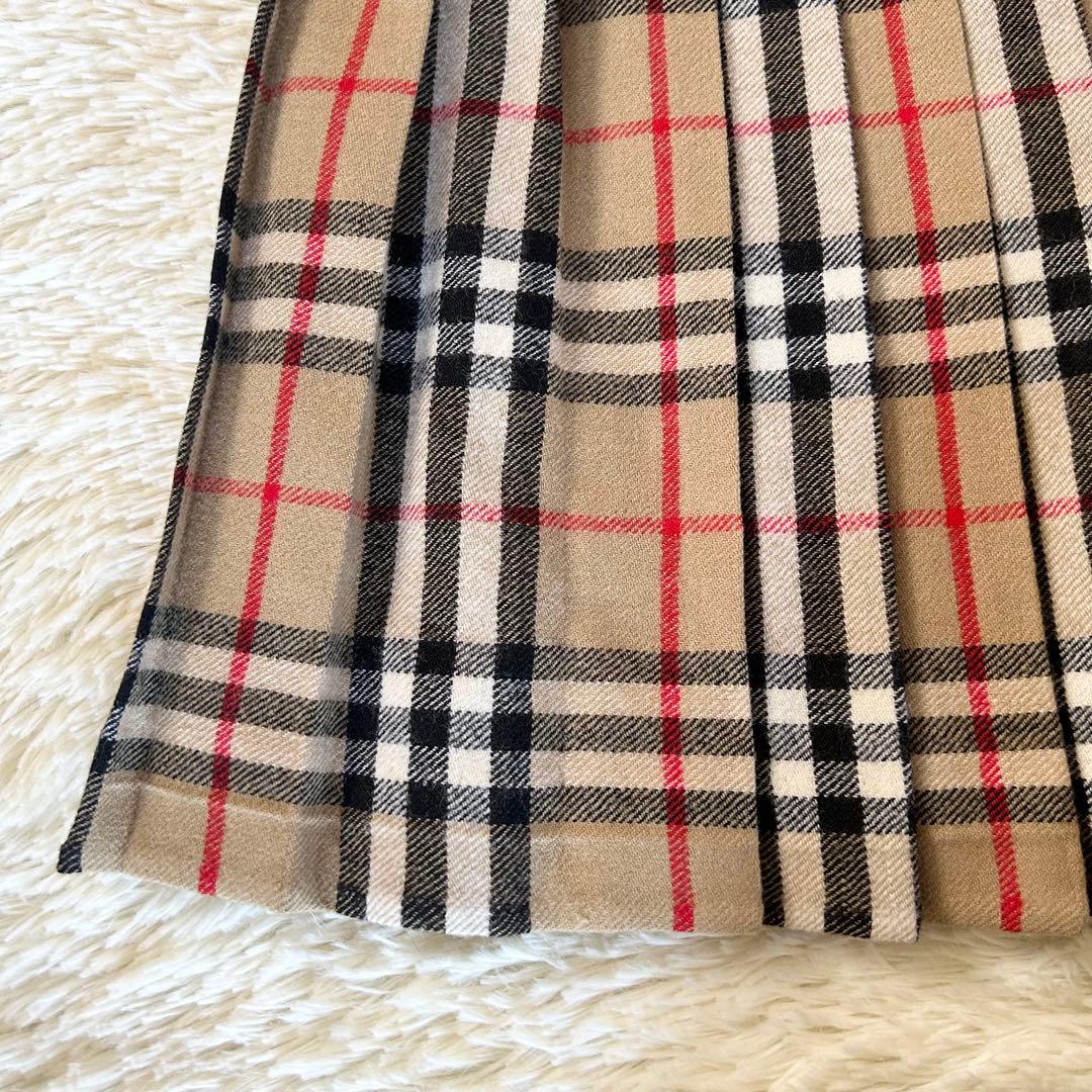 BURBERRY ラップスカート プリーツ ノバチェック ベルト ベージュ 4