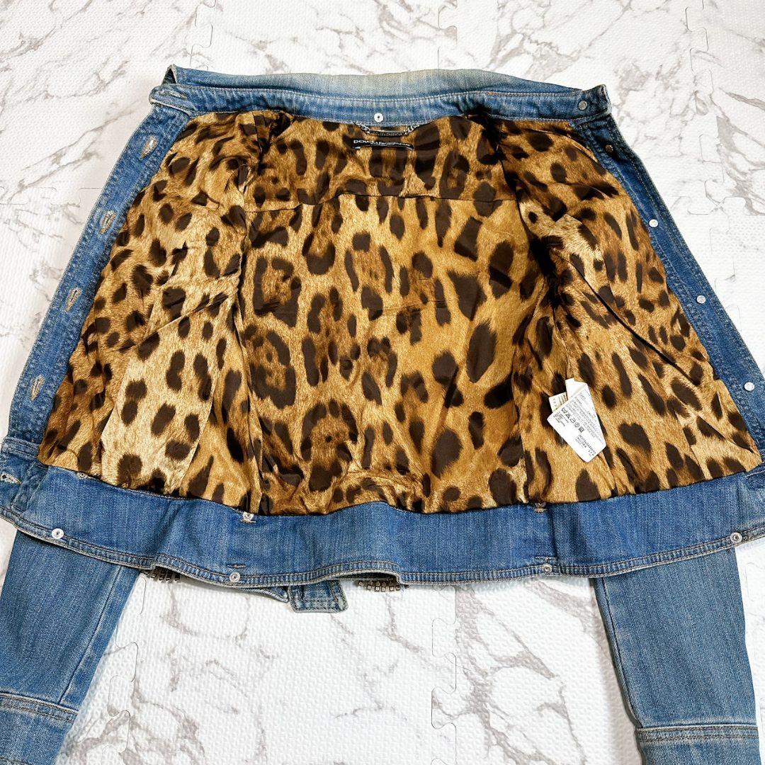 DOLCE&GABBANA デニムジャケット 38 ラインストーン アーカイブ