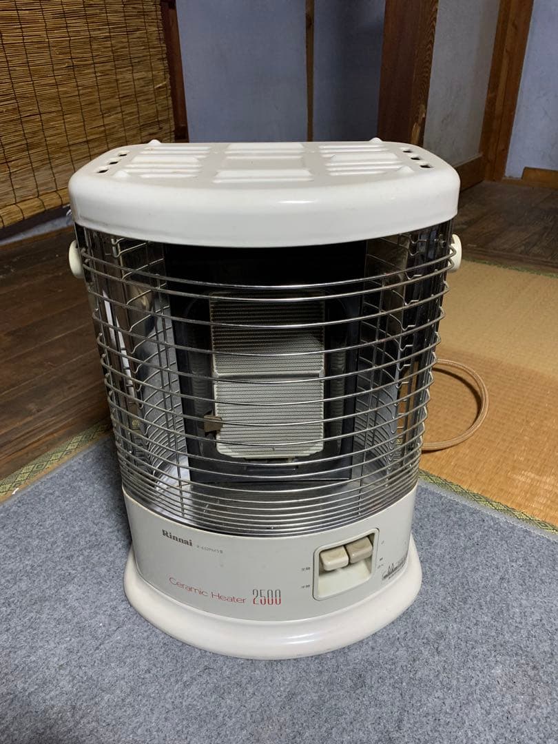 リンナイ　R652PMSⅢ ガスファンヒーター 2500W ホワイト LPガス用