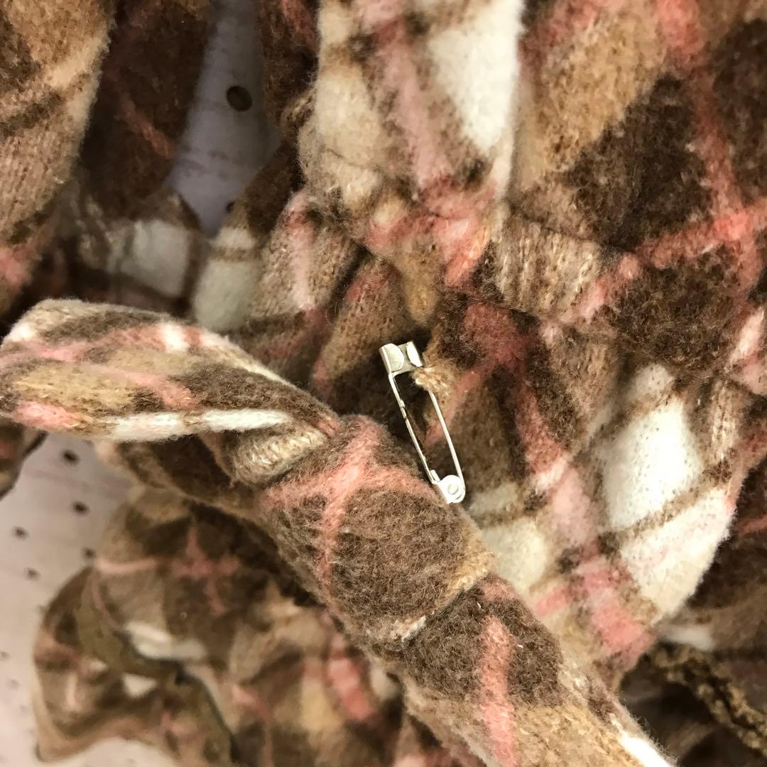 姫ギャル 古着 LIZLISA チェック オフショルダーチュニックワンピース