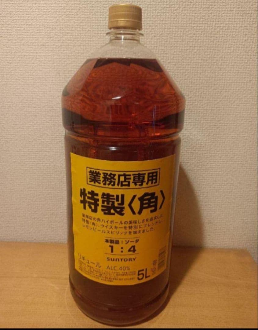 ⭐️早い者勝ち⭐️特製〈角〉ウイスキー 5L 40%