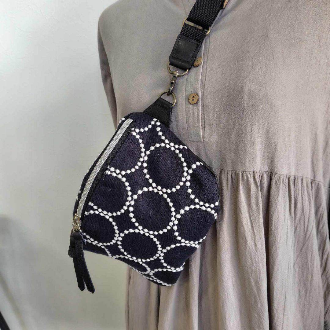 リ*ン様 ミナペルホネン/tambourine タンバリンネイビー×白/ボディー