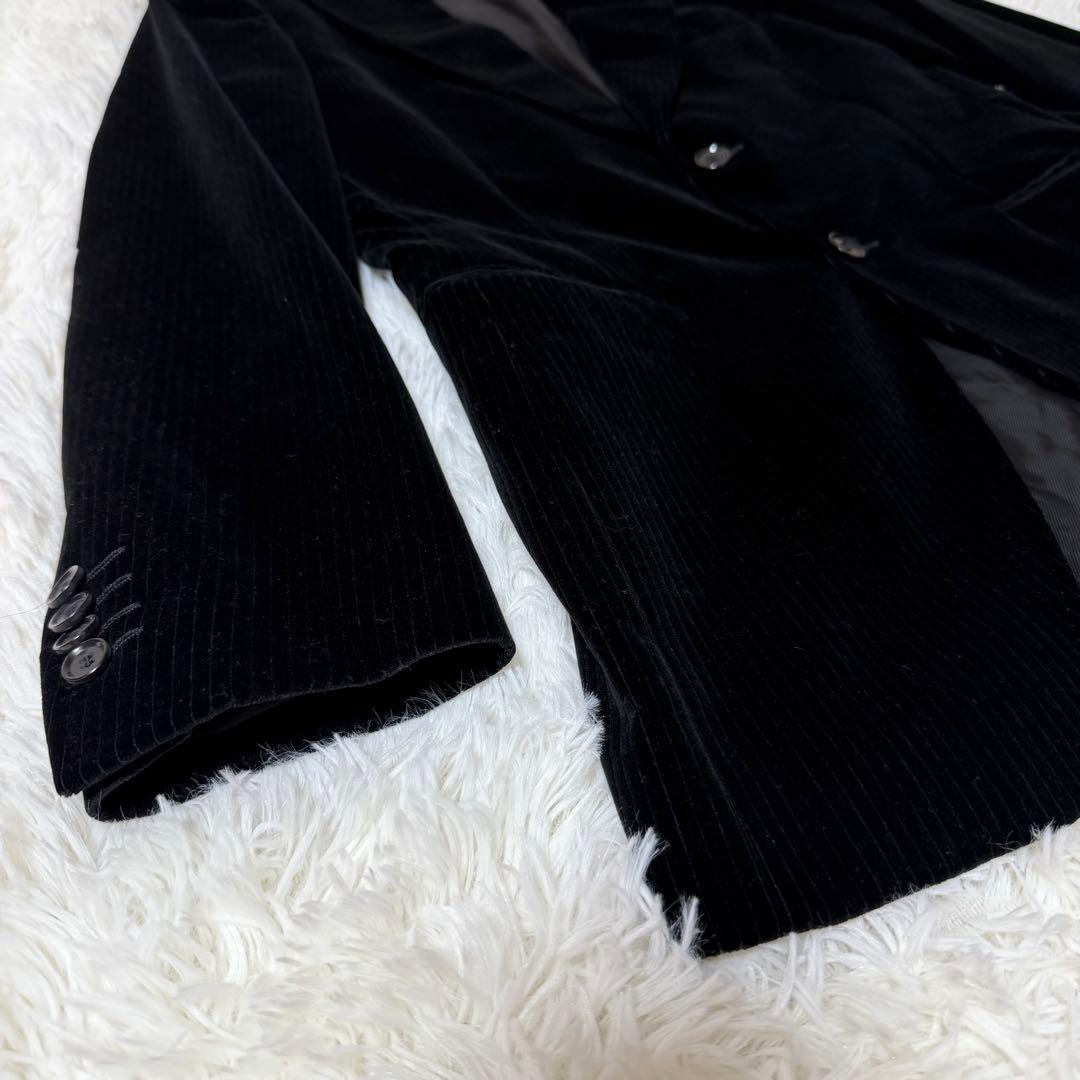 DOLCE&GABBANA ドルガバ テーラードジャケット ベロア ストライプ