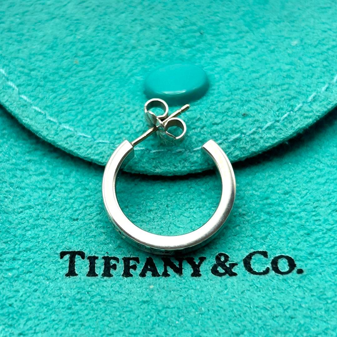 美品　ティファニー　ナロー　1837 フープ　ピアス　シルバー　925 片耳