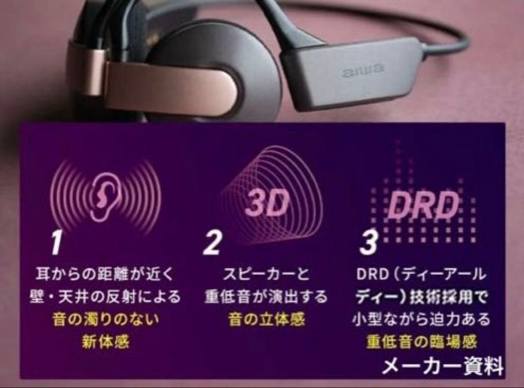 aiwa HPB-SW25 Bluetoothヘッドフォン