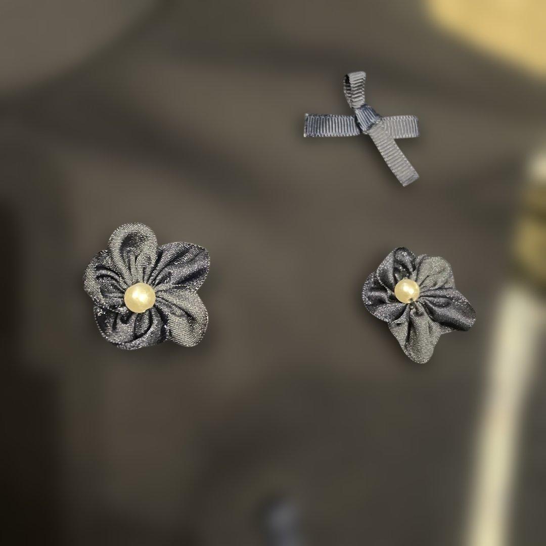 mezzopiano 花モチーフ　ノーカラージャケット　120