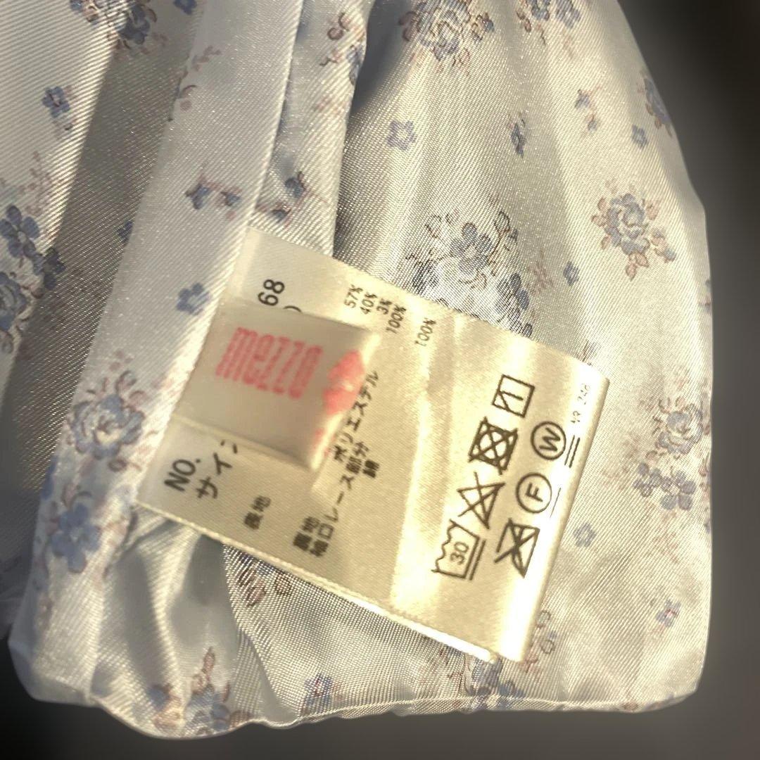 mezzopiano 花モチーフ　ノーカラージャケット　120