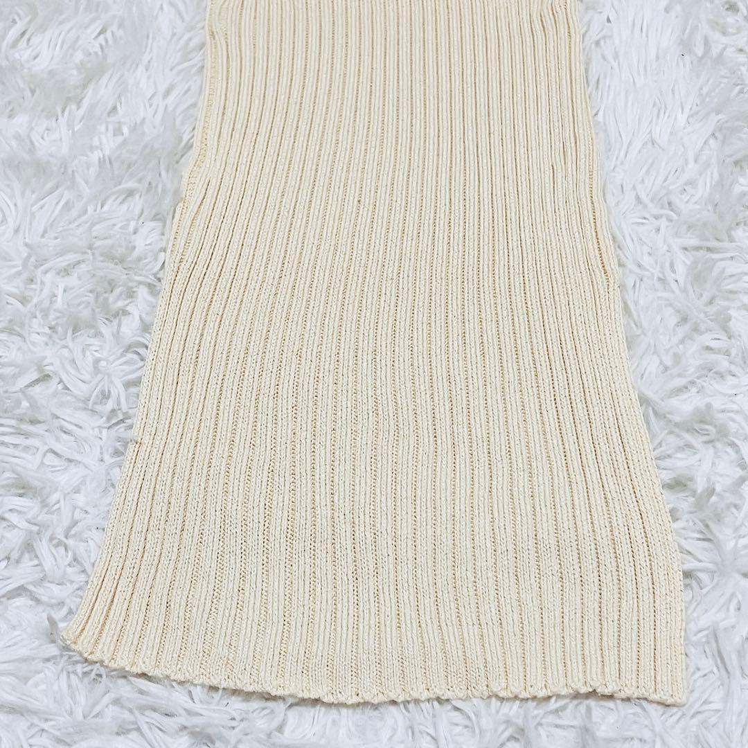 美品✨セリーヌ フィービー期 サマーニットワンピース　ノースリーブ アイボリー