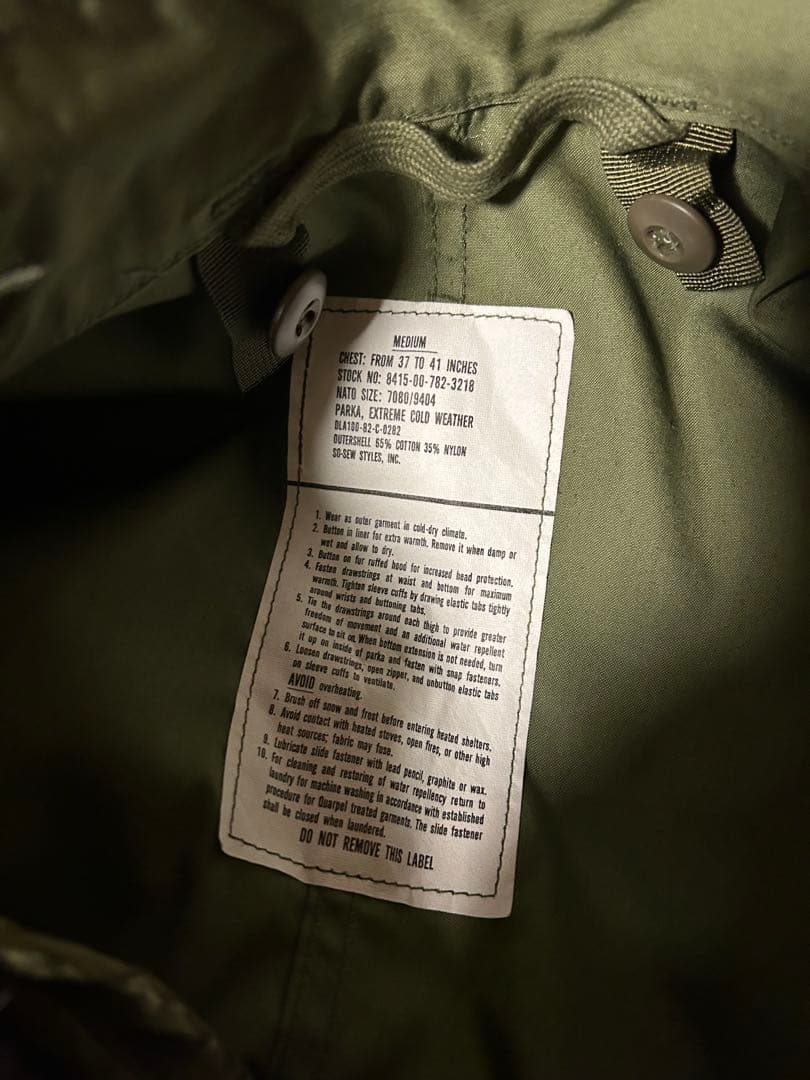 米軍実物 M-65フィッシュテールパーカー Mサイズライナー付き モッズコート