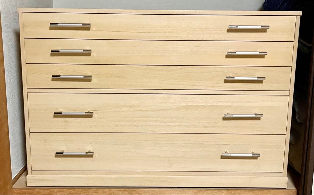 桐　5段チェスト　送料無料