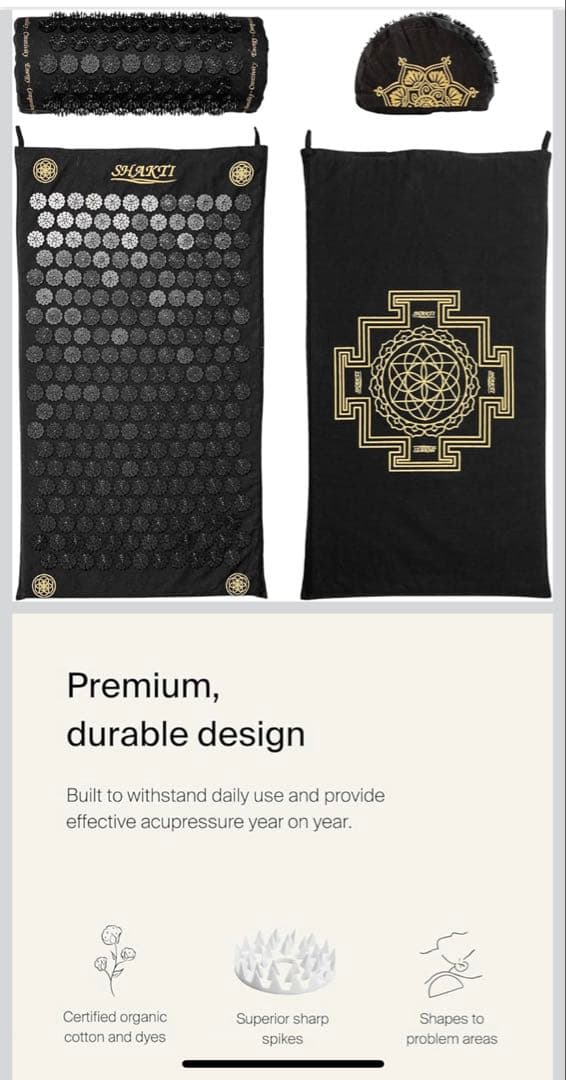 新品未使用未開封　シャクティマット　枕セット