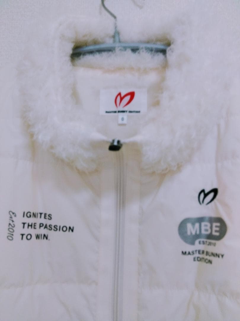 MASTER BUNNY EDITION ファー付きダウンベスト サイズ0