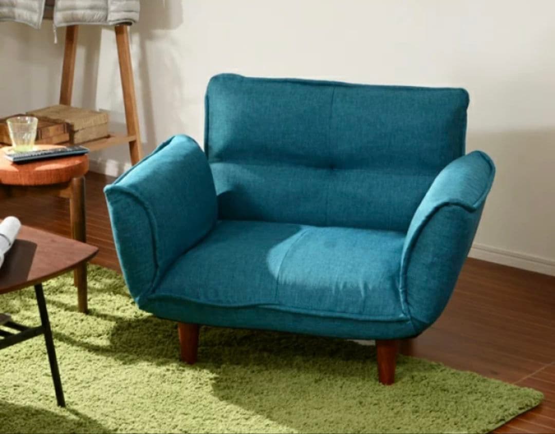 1人掛け ソファ カウチ シングル 日本製 5段階リクライニング「ＫＡＮ」