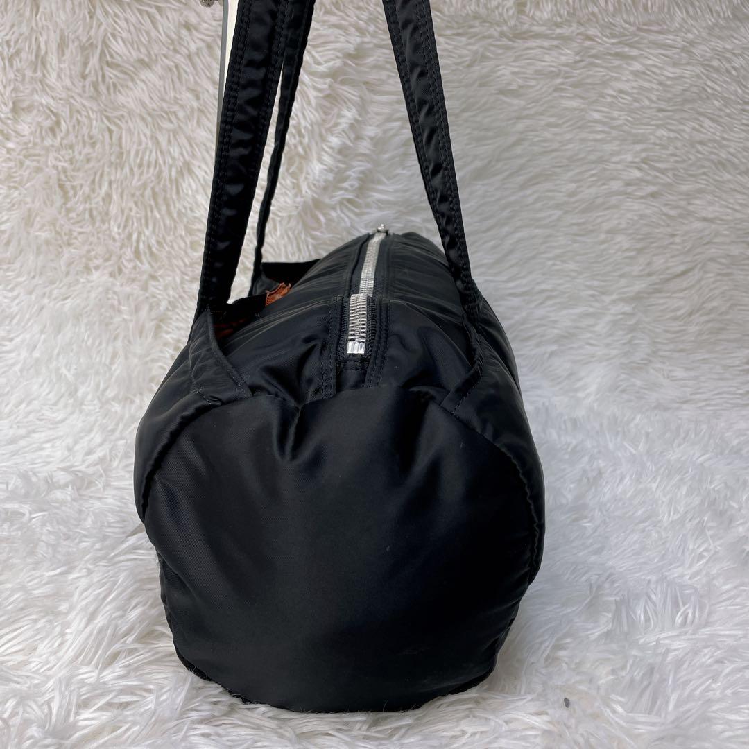 【美品】PORTER ダッフルバッグ Lボストン 筒型 タンカー 黒 吉田カバン