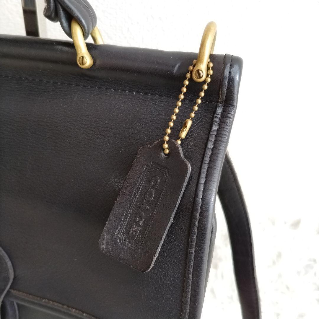 オールドコーチ　9927 ウィリス　ブラック　黒　 レザー ショルダーバッグ