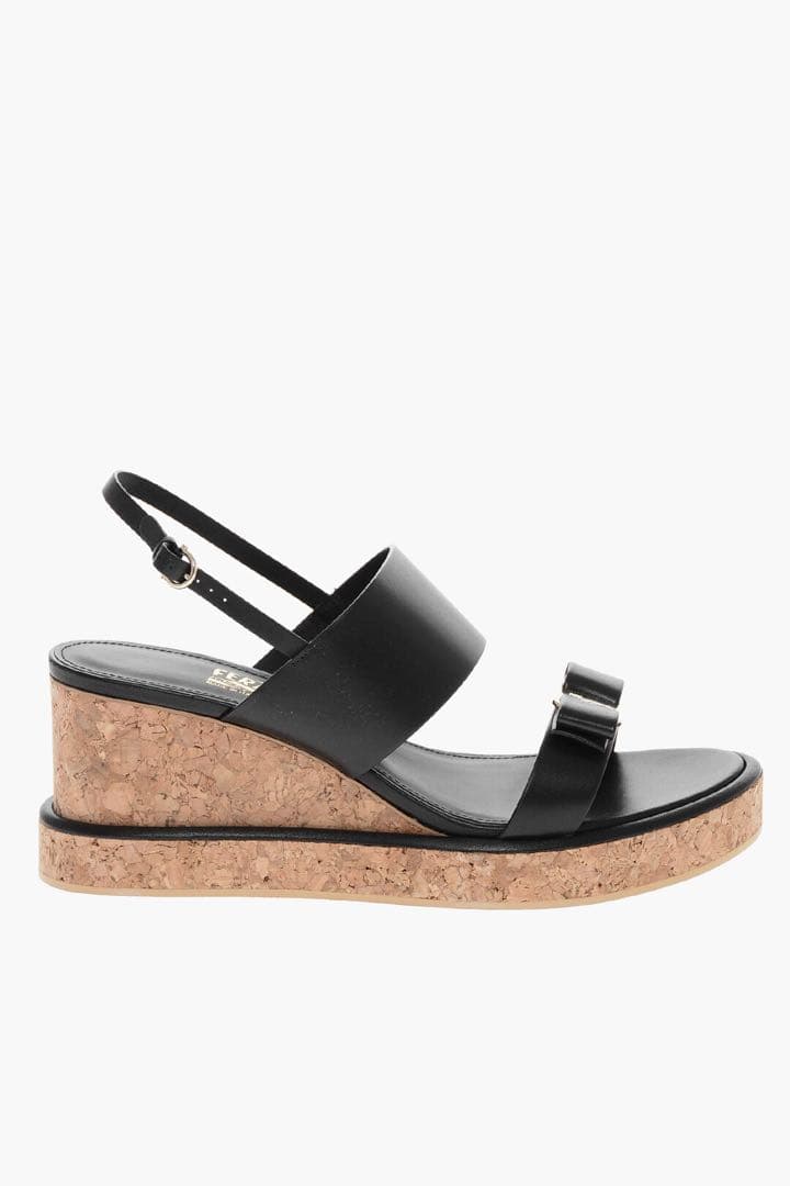 美品 フェラガモ　ウェッジ サンダル ヴェラリボン 8