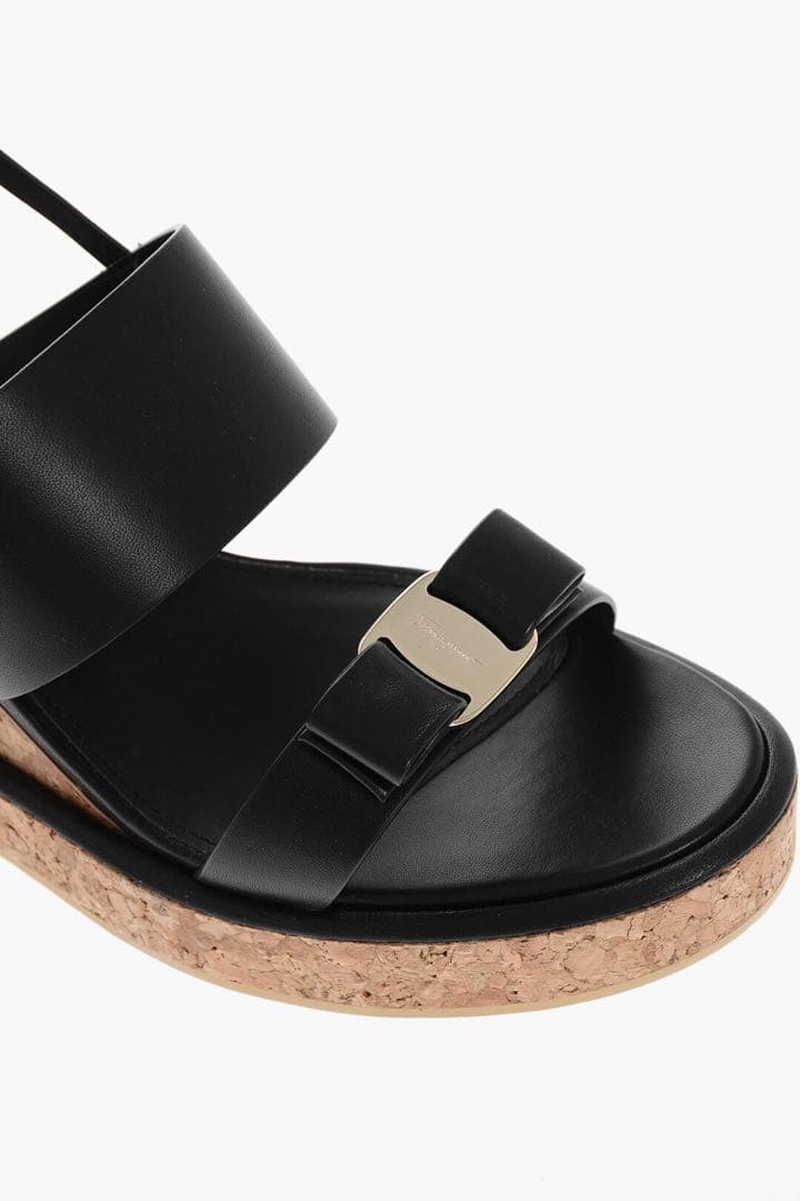 美品 フェラガモ　ウェッジ サンダル ヴェラリボン 8