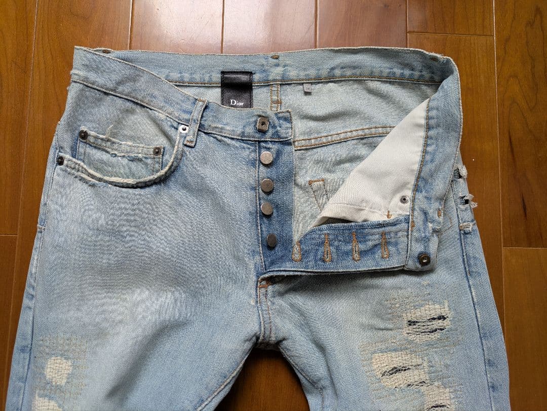 DiorHomme archive【エディ期】【28】ダメージ加工デニム