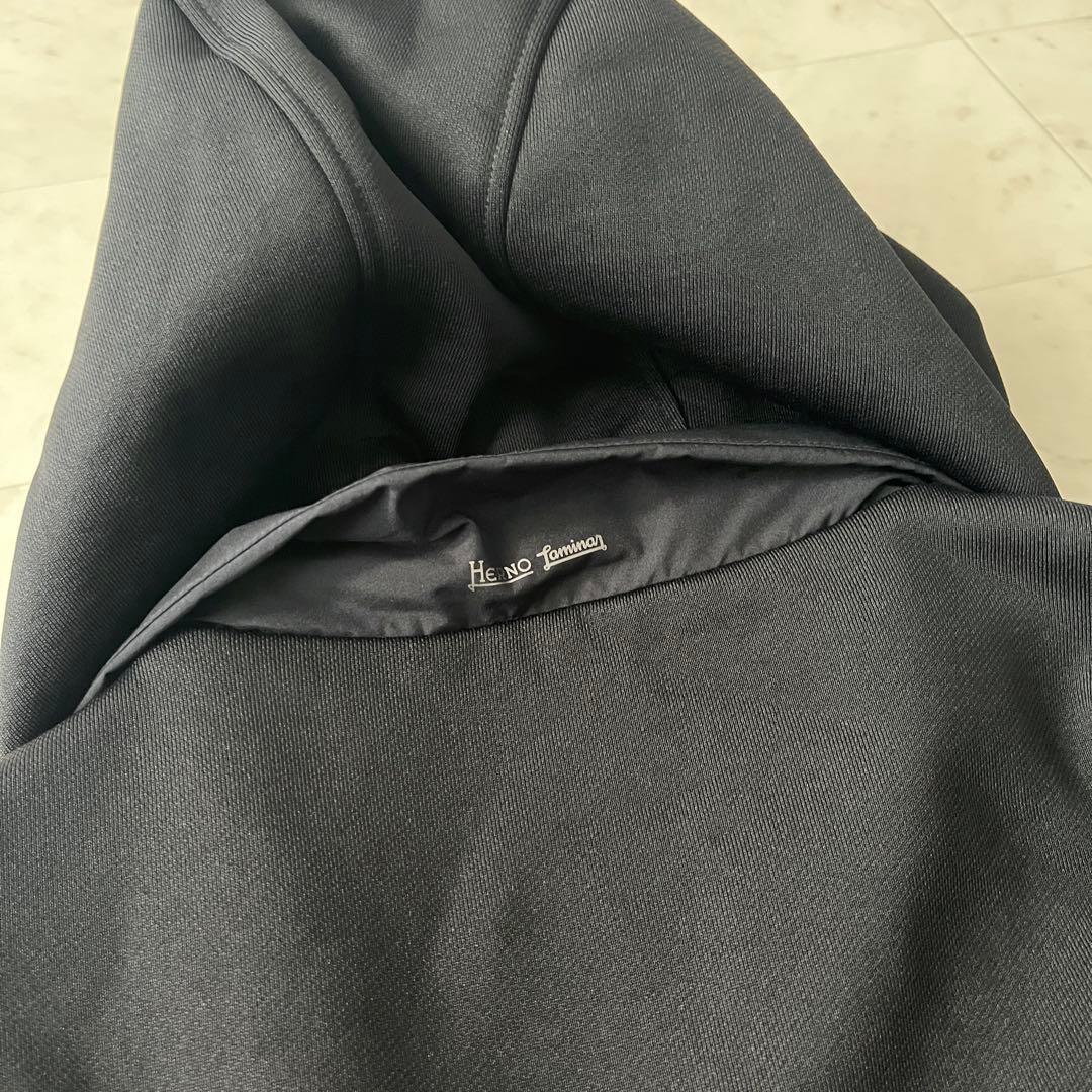 美品♡ヘルノ ラミナー ブルゾン 2way フード 大きいサイズ XL ブラック