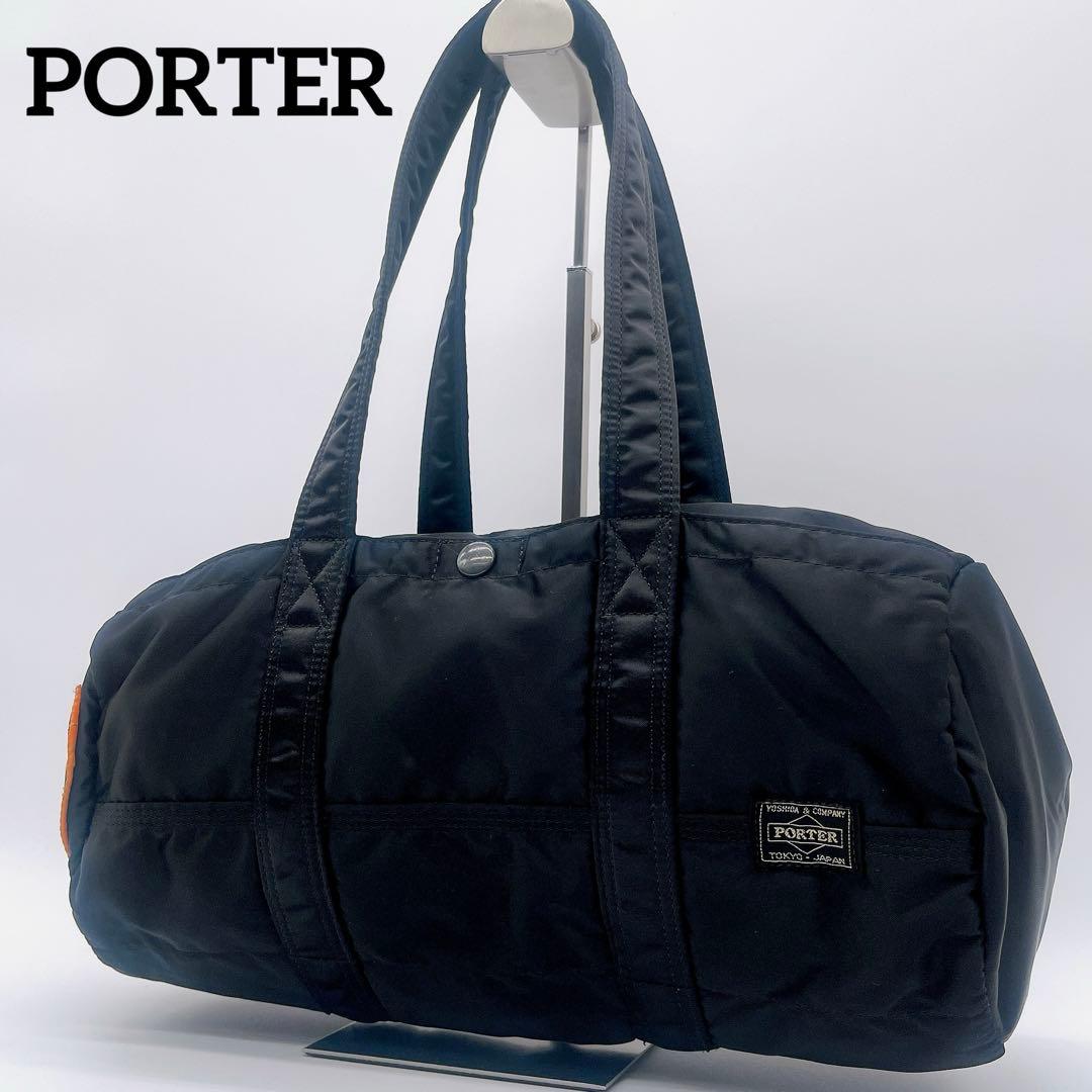 【PORTER】ポーター TANKER タンカー ドラムバッグ ブラック 黒