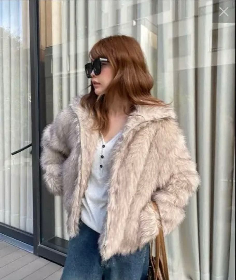 PAY CASSIN ダブルジップファーブルゾン Fサイズ