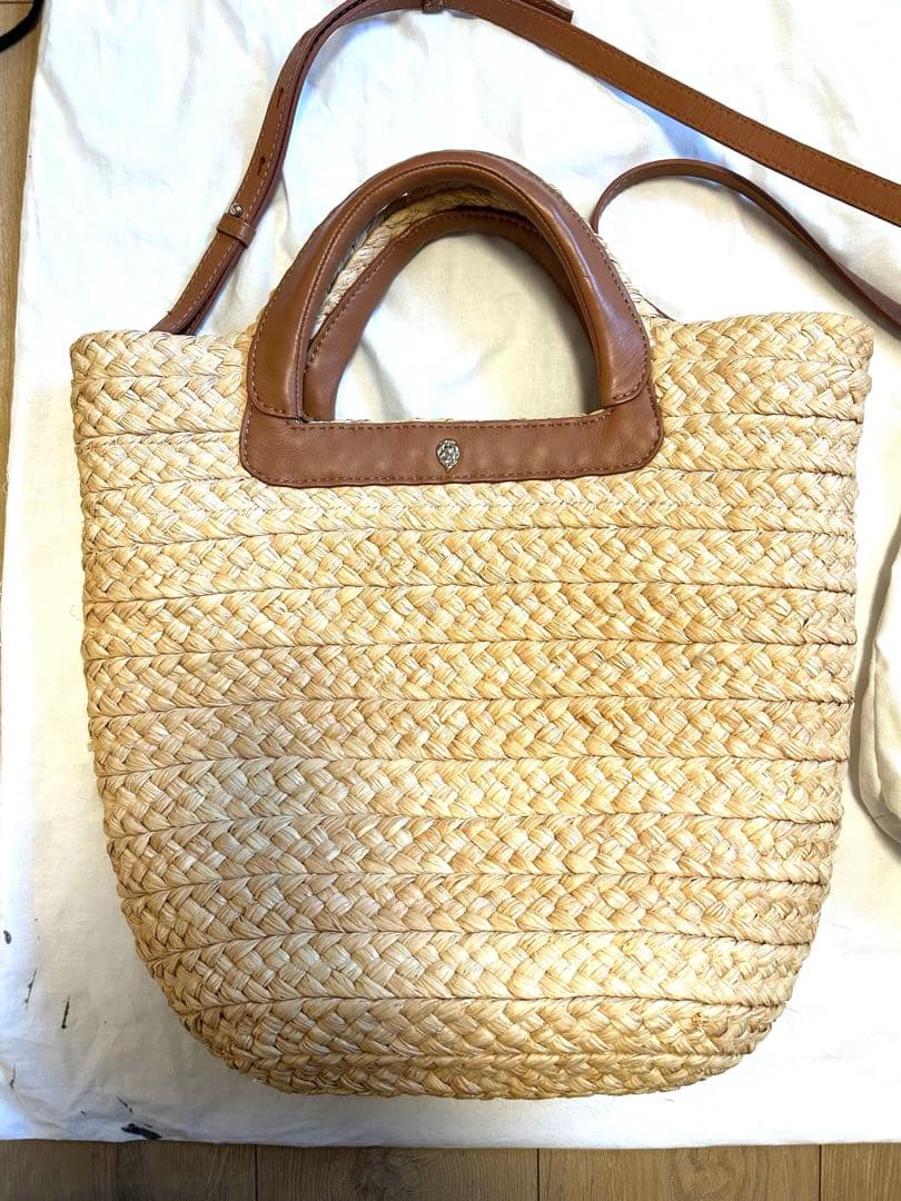 mizuki様【ヘレンカミンスキー】かごバッグ2way A4 ラフィア レザー