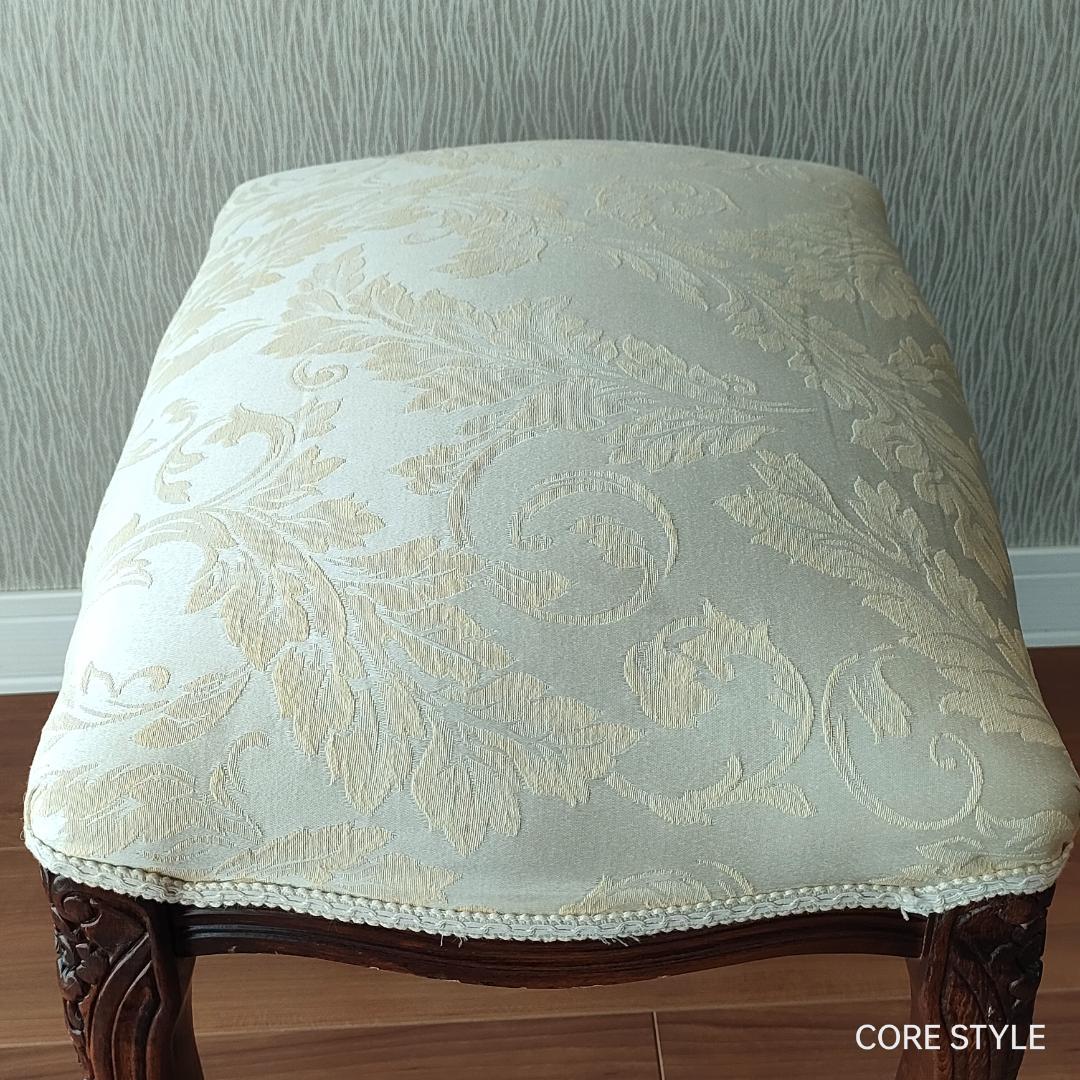 アンティーク スツール オットマン　イタリア 猫脚 　S2