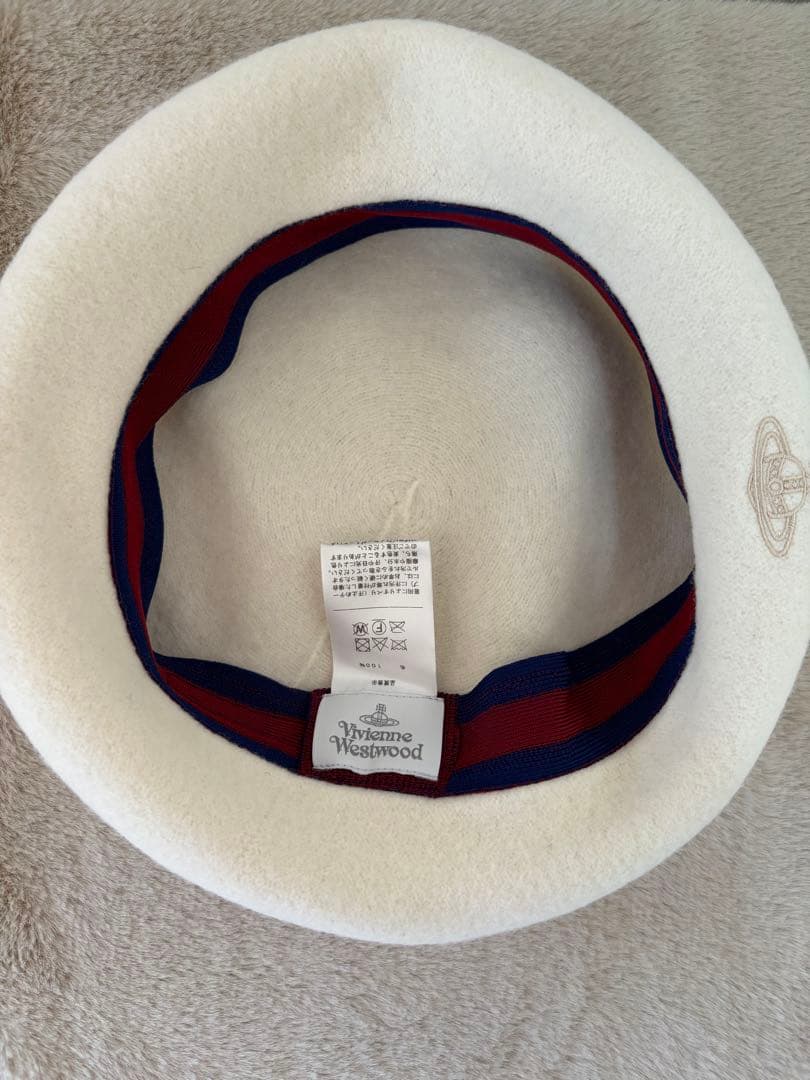 Vivienne Westwood ベレー帽 アイボリー レディース