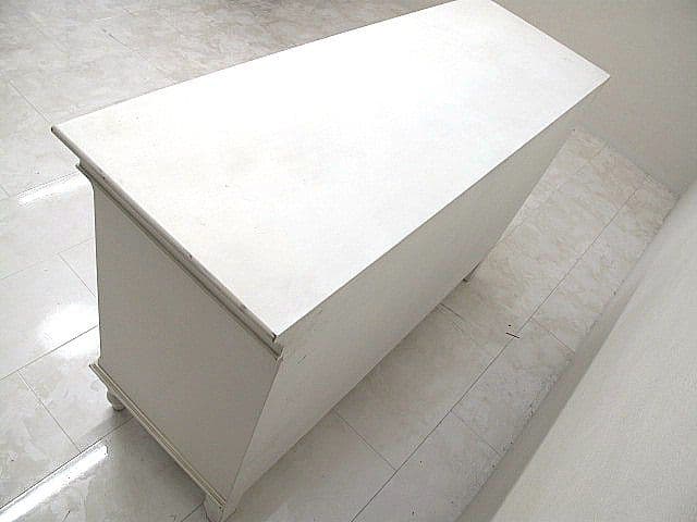 展示品　フレンチシャビー ホワイトペイント サイドチェスト ローチェスト