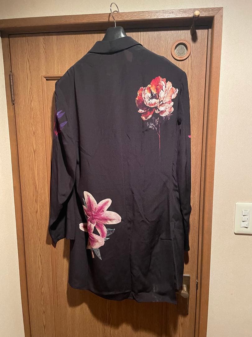 yohjiyamamoto 25ss 花柄プリントシルクジャケット