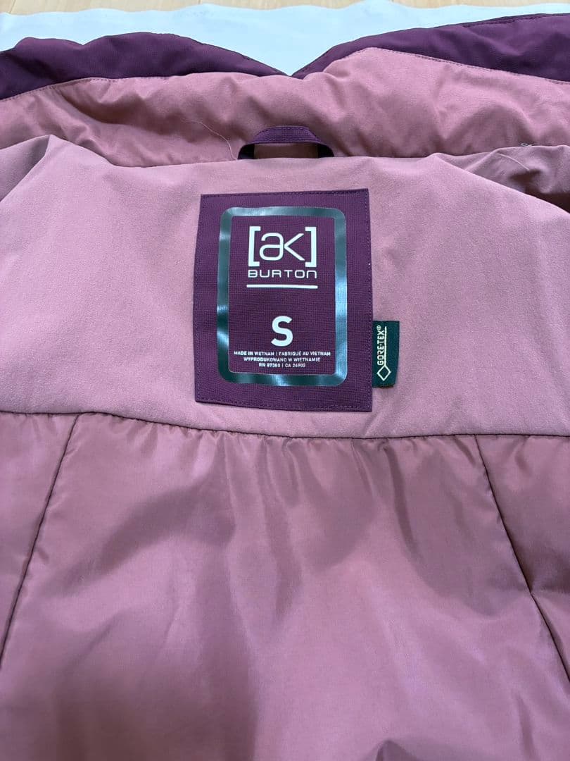 【BURTON[ak]】 レディース スノーボードウェア ゴアテックス 紫 Ｓ