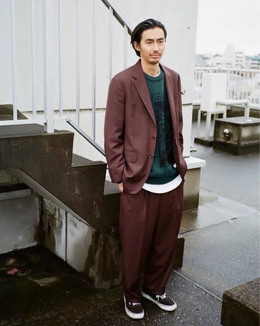 パンツ WACKO Maria DORMEUIL Pleated TROUSER