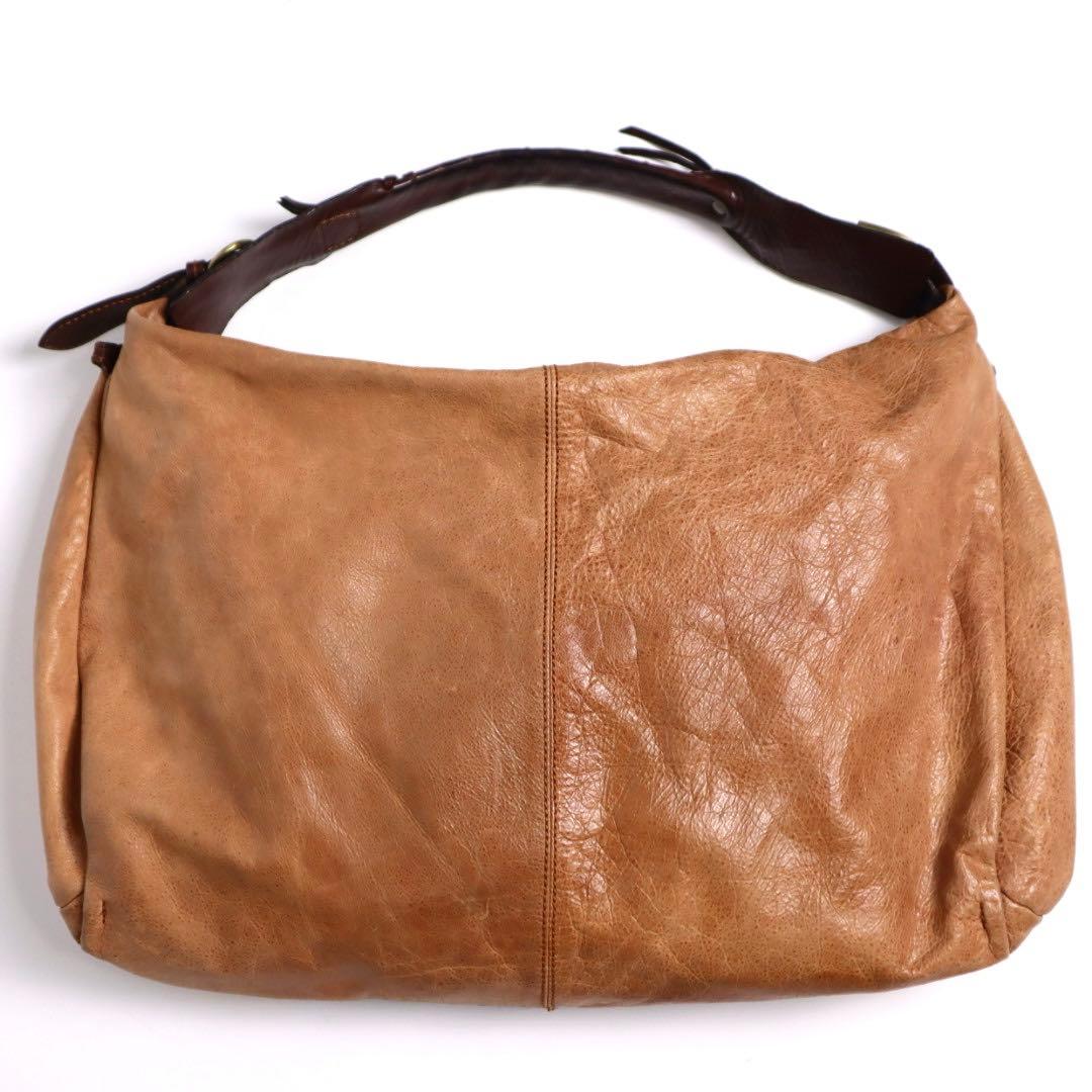 Vintage archive y2k 伊製 ハラコ レザー ショルダーバッグ