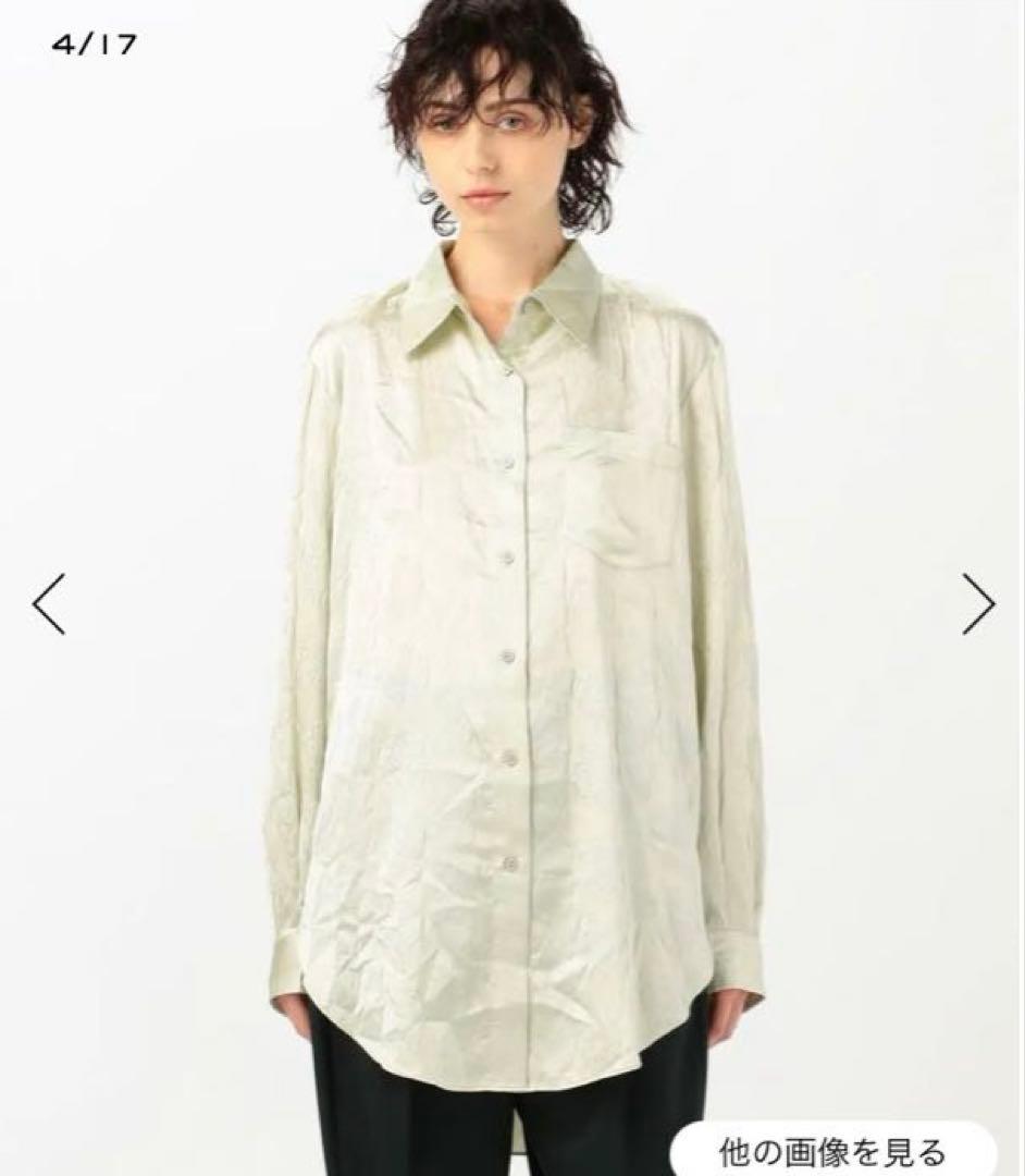 新品★ ストレッチ サテンシャツ ピンク Acne Studios ¥57200