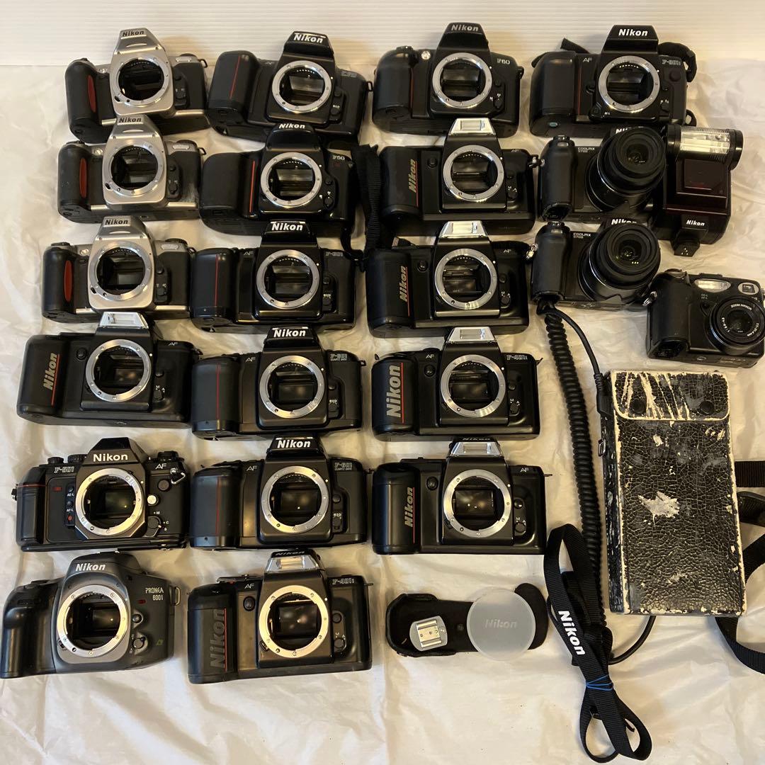 フイルムカメラ　18個　まとめ売り　NIKON セット　ジャンク　デジカメ3個