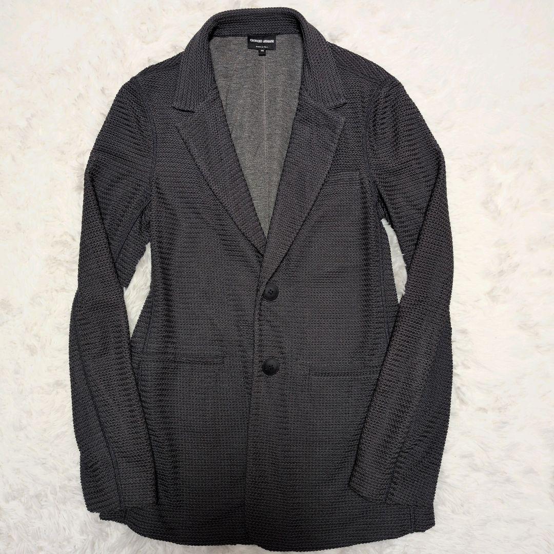 【美品】ジョルジオアルマーニ☆黒タグ　3D　ストレッチ　テーラードジャケット
