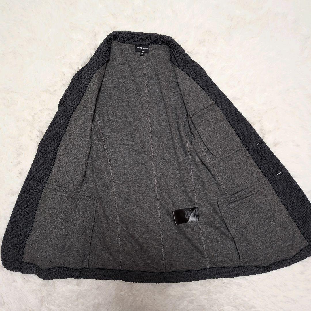 【美品】ジョルジオアルマーニ☆黒タグ　3D　ストレッチ　テーラードジャケット