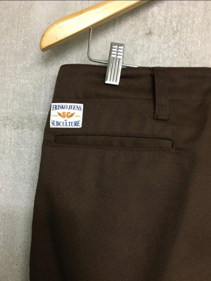 サブカルチャー 美品 フリスコ チノ パンツ チノパン 茶系 サイズ1