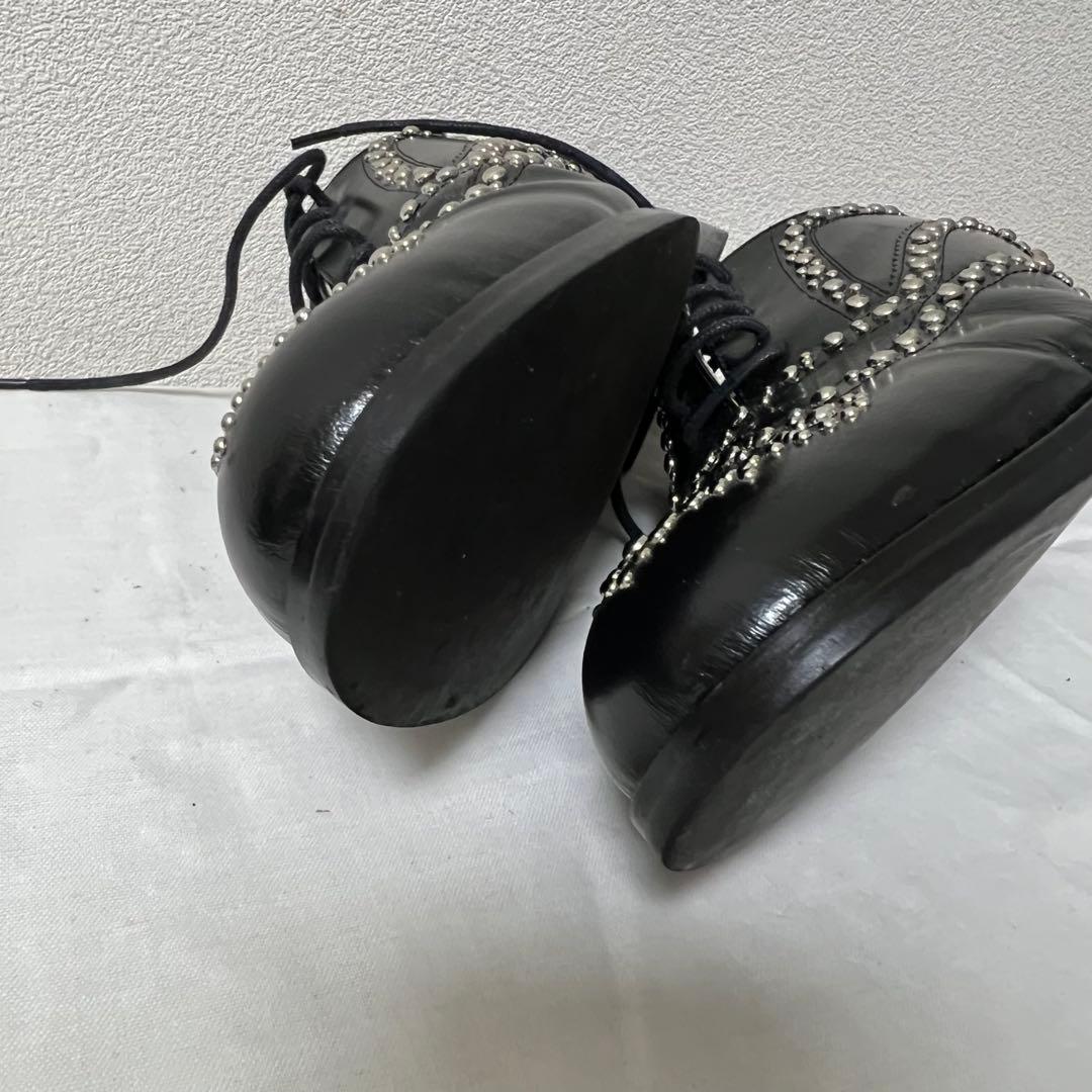 HBRRIS BROWN ハリスブラウン スタッズドレスシューズ