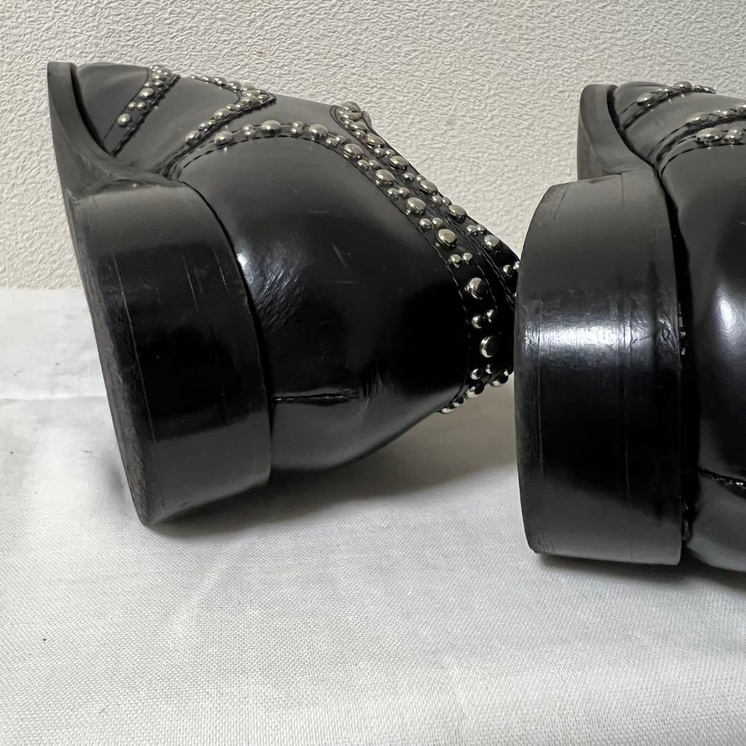 HBRRIS BROWN ハリスブラウン スタッズドレスシューズ