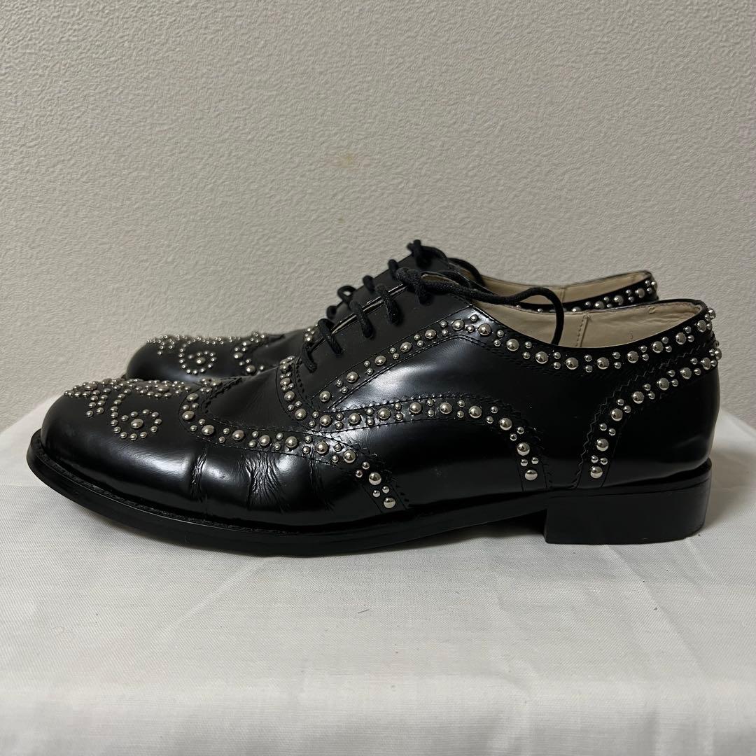 HBRRIS BROWN ハリスブラウン スタッズドレスシューズ