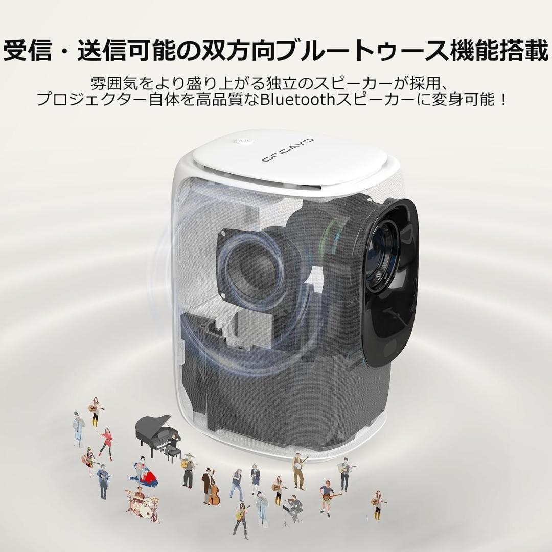 プロジェクター 小型 家庭用 28000LM 高輝度 switch スマホ