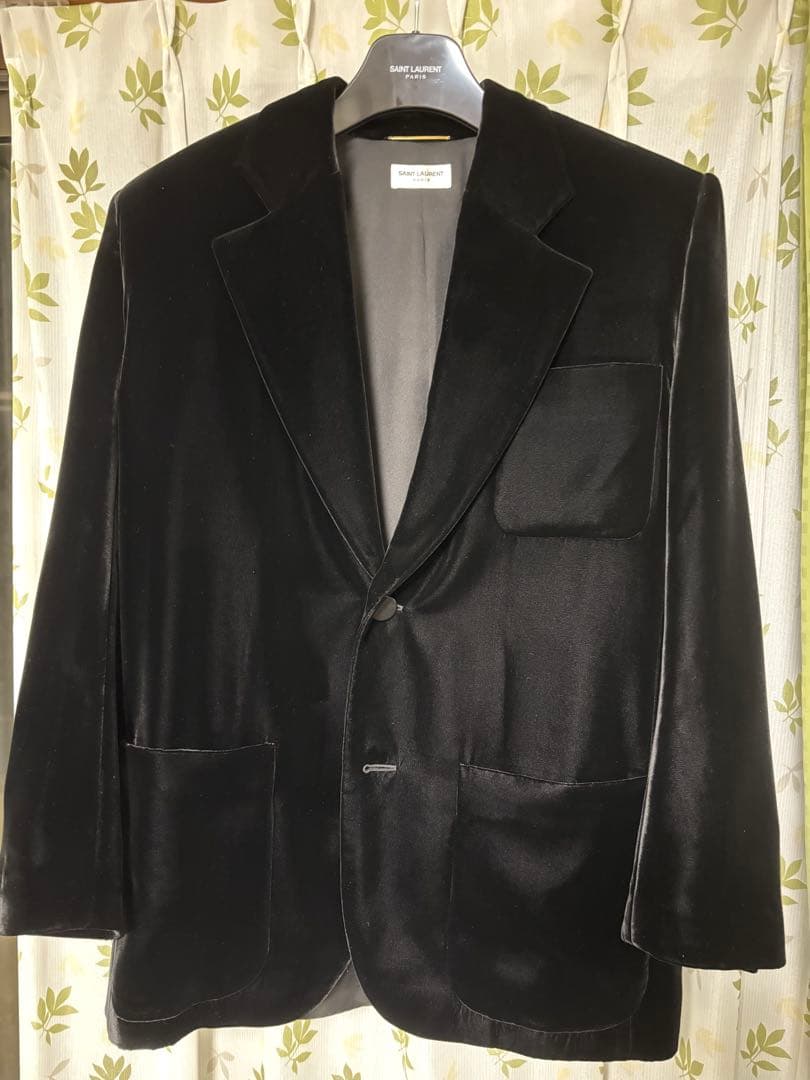 Saint Laurent パワーショルダー　テーラード　ベルベット