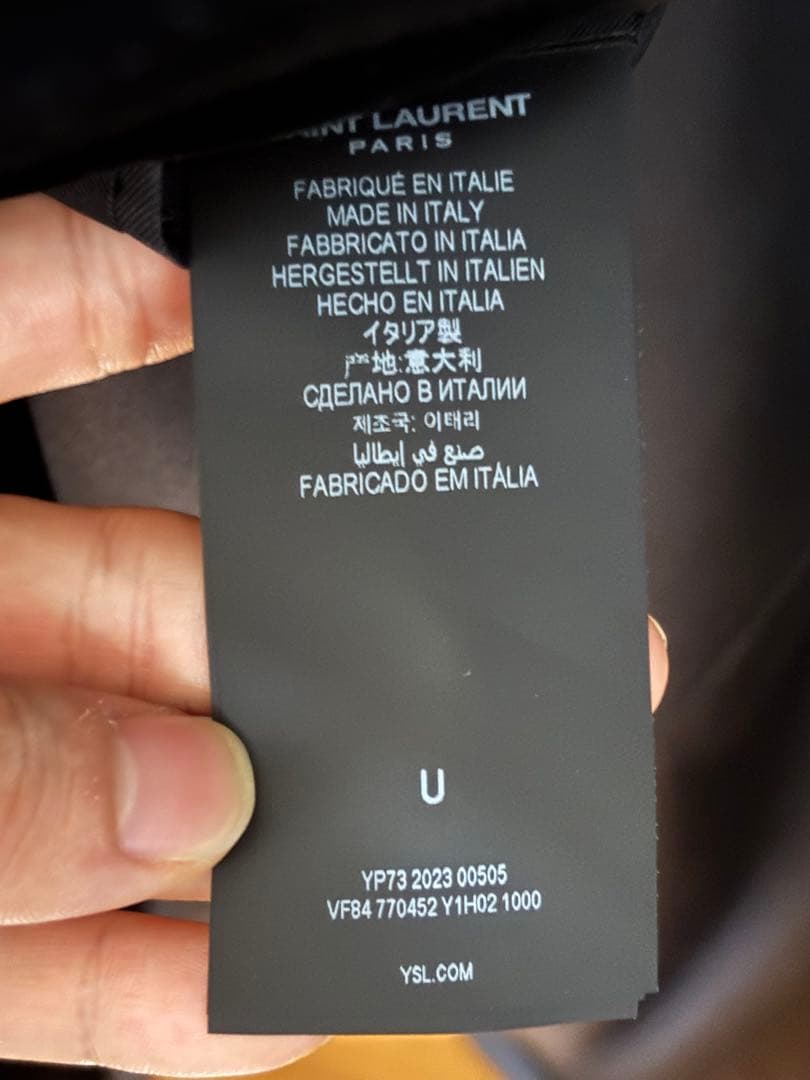 Saint Laurent パワーショルダー　テーラード　ベルベット