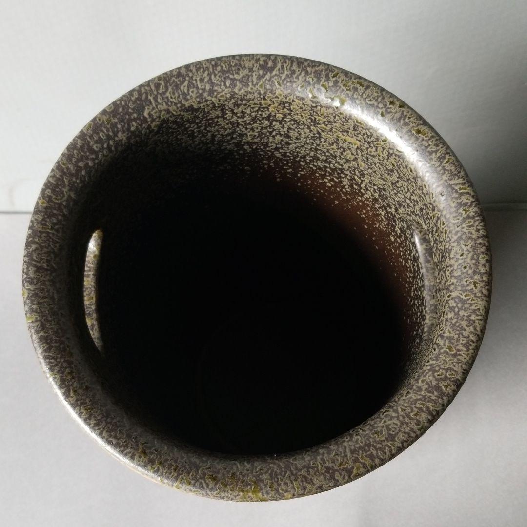 タイヤ 信楽焼傘立て 縦筋クシ目 高さ４７cm