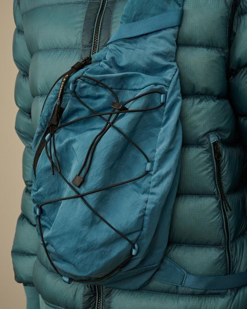 【定価4.2万/あおば着用】C.P.Company ボディ バッグ ブルー